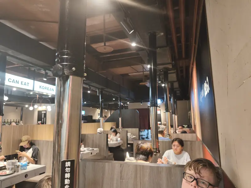Inside the restaurant