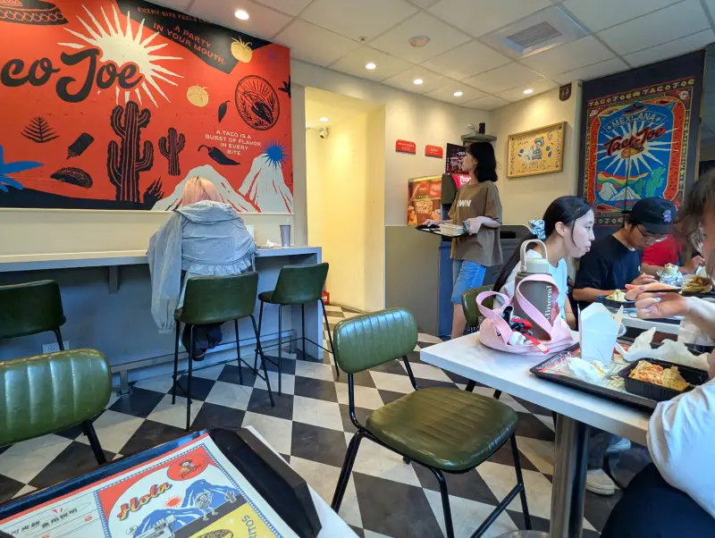 Inside Seating at TacoJoe