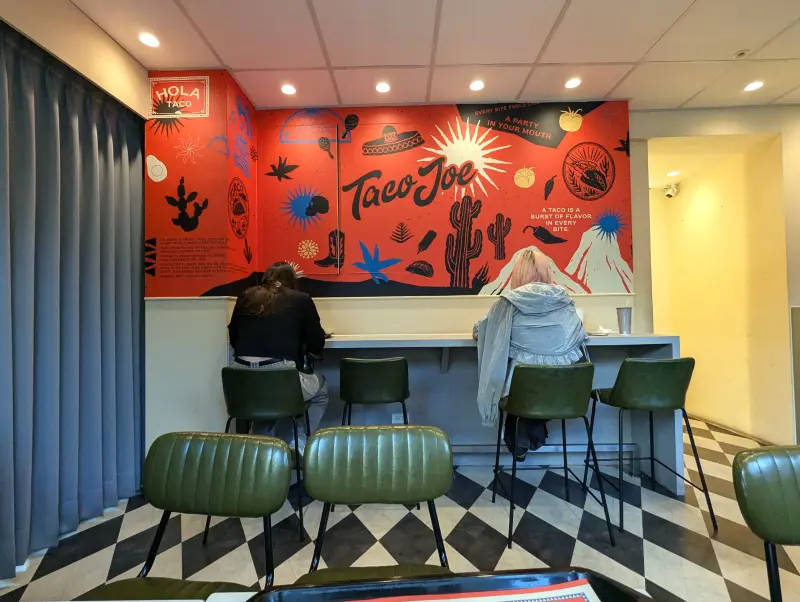 Inside Seating at TacoJoe