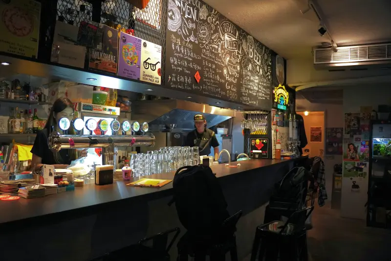 The bar at Urban Alley