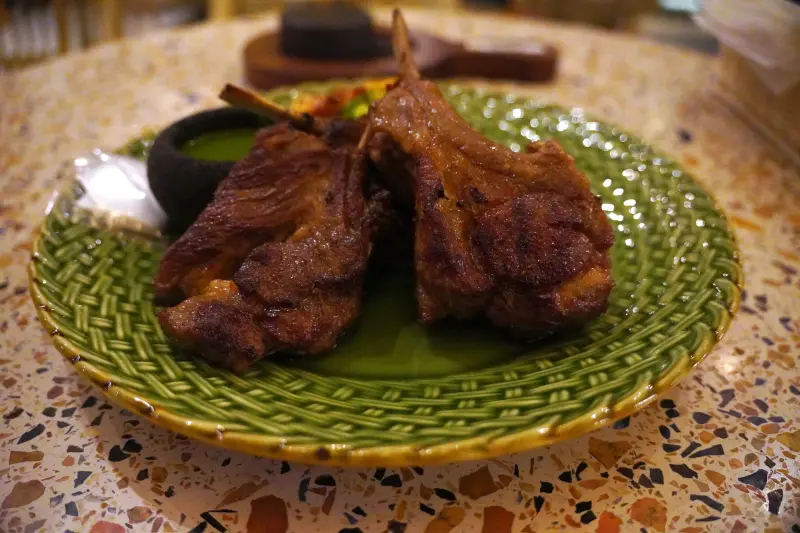 Lamb chops at Waterfront